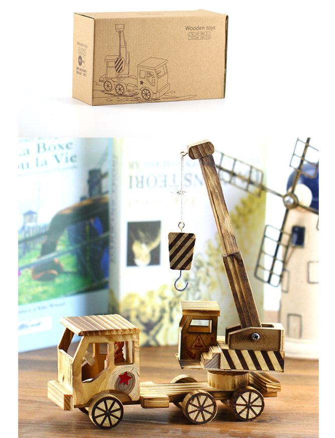 Creative Wooden Crafts Decoration Wooden Crane Artwork