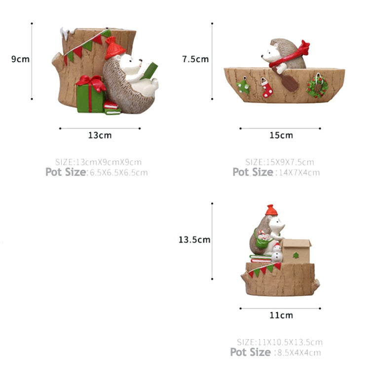 Cute Hedgehog Succulent Pots