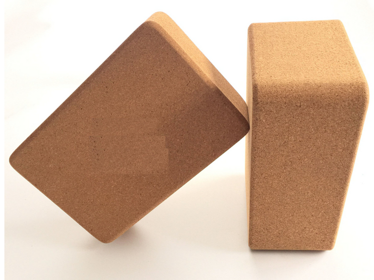 ECO Friendly Cork Yoga Block Organic Yoga Exercise Brick Extra Thickness