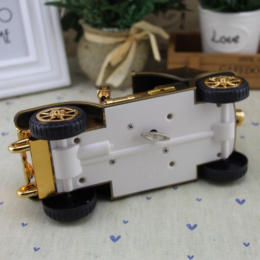 Classic walkable vintage car music box retro car model