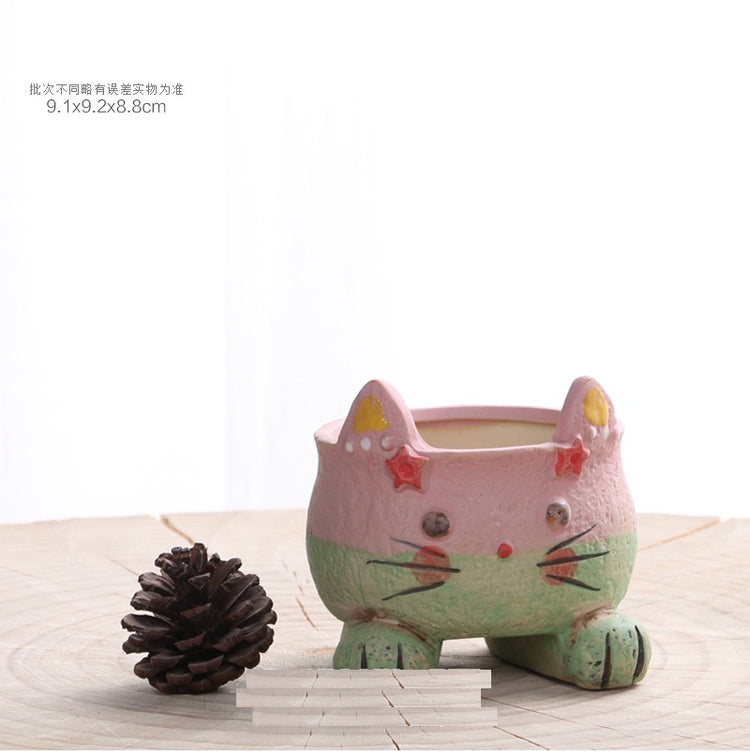 Succulent Pot Fox kitten