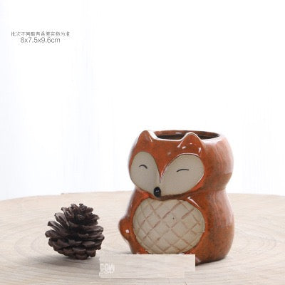Succulent Pot Fox kitten