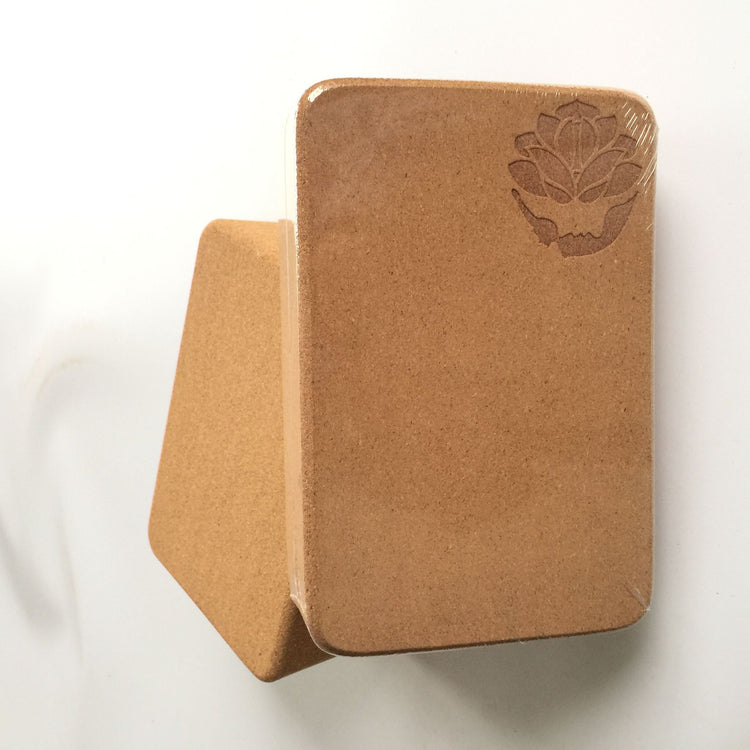 ECO Friendly Cork Yoga Block Organic Yoga Exercise Brick Extra Thickness