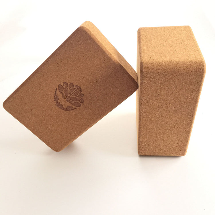 ECO Friendly Cork Yoga Block Organic Yoga Exercise Brick Extra Thickness
