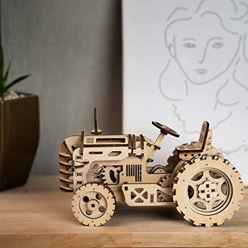 LK401 ROBOTIME Wooden Mechanical Model Set-3d Puzzle -Brain Teaser Christmas, New Year, Birthday