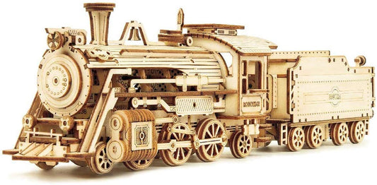 MC501 ROKR 3D Wooden Puzzle for Train Model Kits (Prime Steam Express)