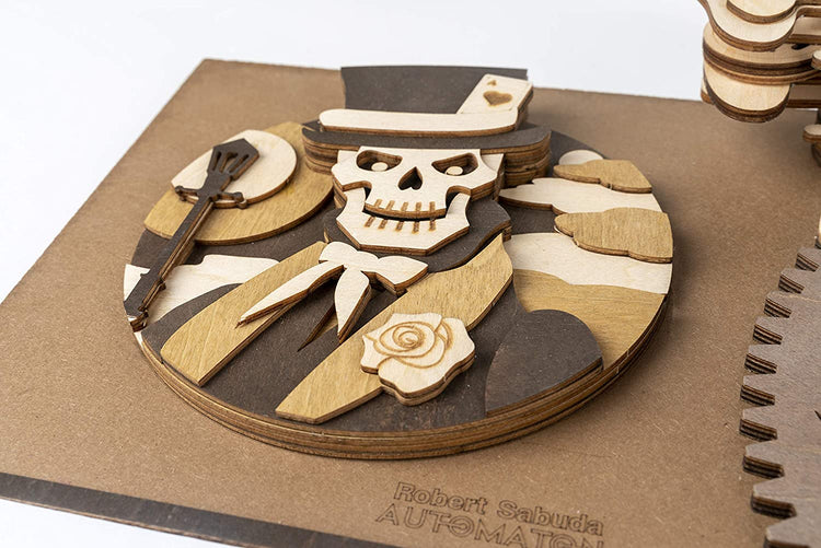 SD001 Da Vinci's Drawmaton - The Gambler - Mechanical Wooden Model Kit | Robotime Rokr