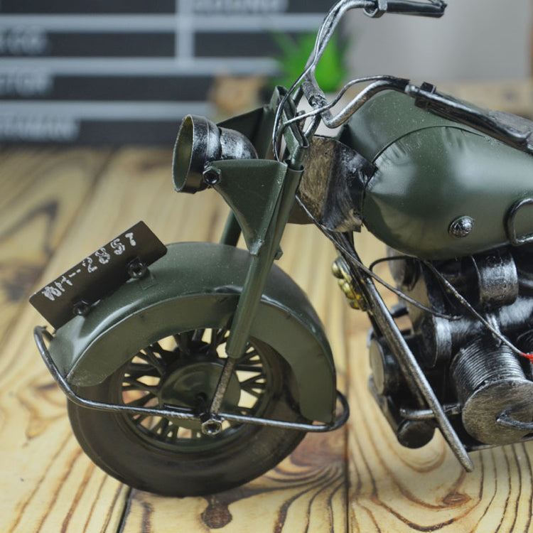 Iron Retro Harley motorcycle model ornaments home soft decoration window display furnishings photography