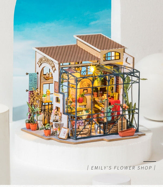 Robotime DIY Miniature House Emily's Flower Shop DG145