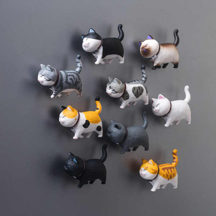 Japanese Style Refrigerator Sticker Cat Bell Kitten Magnetic Stickers