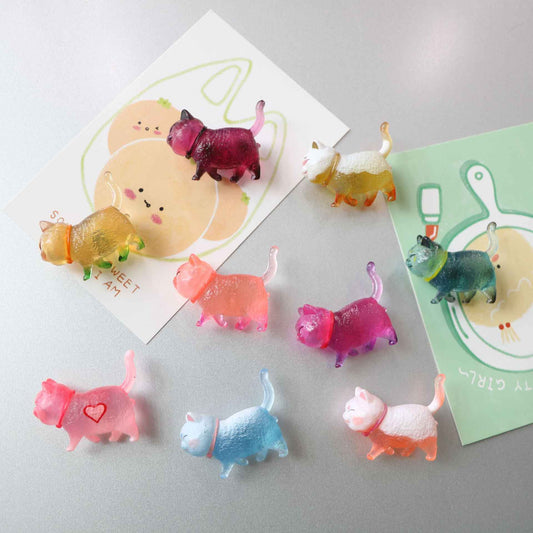 Japanese Style Refrigerator Sticker Cat Bell Kitten Magnetic Stickers