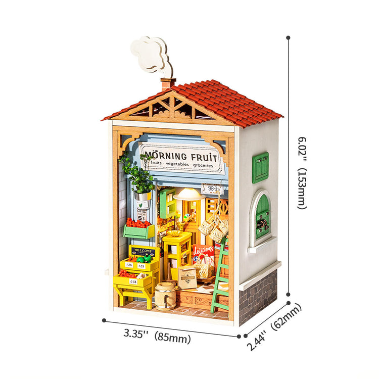 Rolife Morning Fruit Store DIY Miniature Dollhouse DS009 - Chinese Version with English PDF instructions