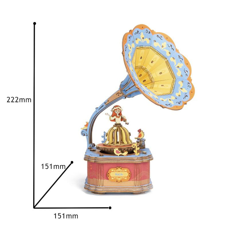 AM43 Vintage Gramophone New Retro-style DIY Music box