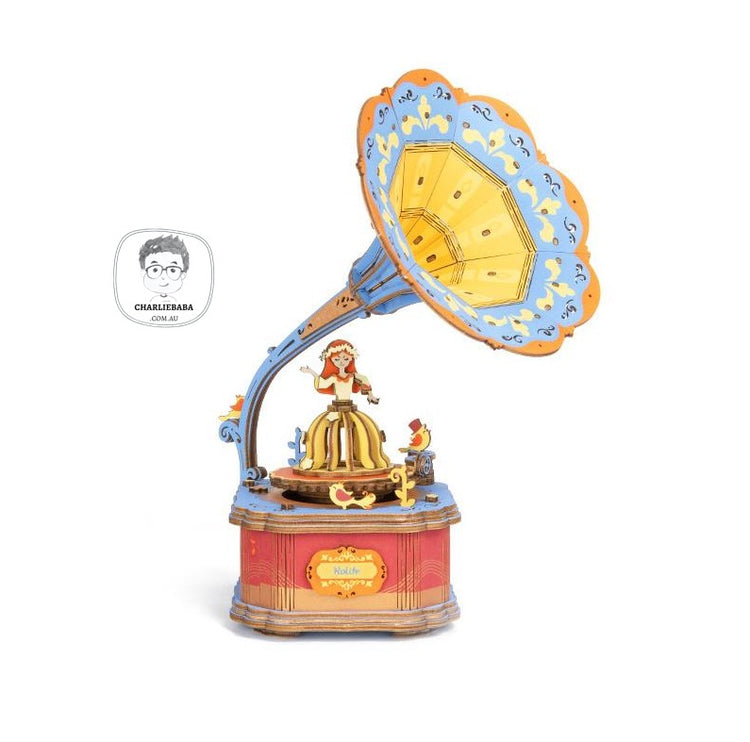 AM43 Vintage Gramophone New Retro-style DIY Music box
