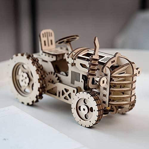LK401 ROBOTIME Wooden Mechanical Model Set-3d Puzzle -Brain Teaser Christmas, New Year, Birthday