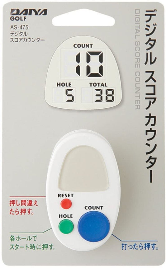DAIYA Golf Digital Score Counter AS-475 White