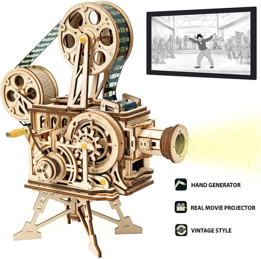 LK601 ROKR 3D Wooden Puzzle Mechanical Model Kits for Adults DIY Craft Kits Vitascope