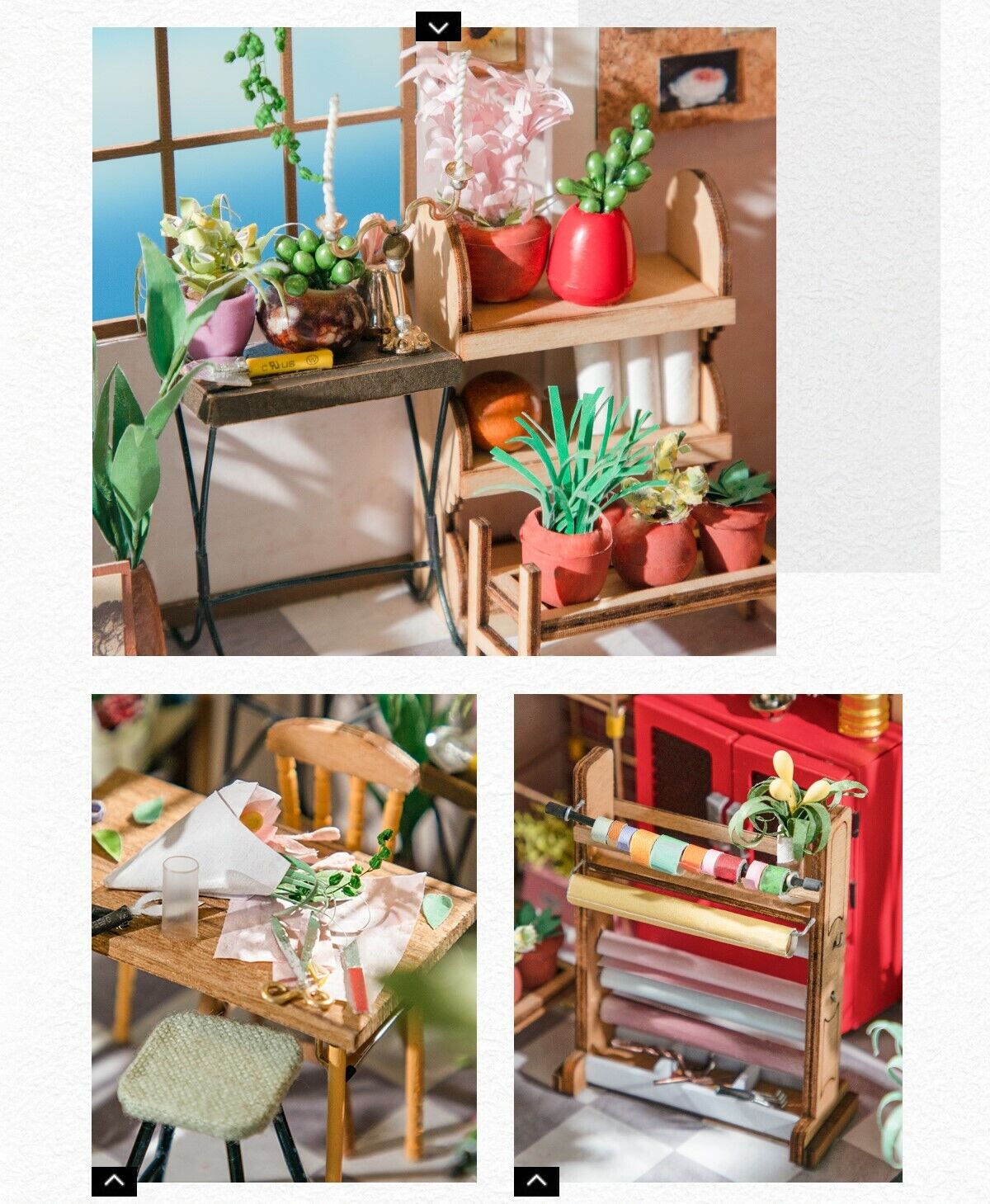 Hands Craft DIY Miniatures Dollhouse Kit | Emily's Flower Shop (DG145)